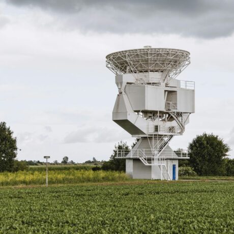 satellite infrastructure in agricultural field