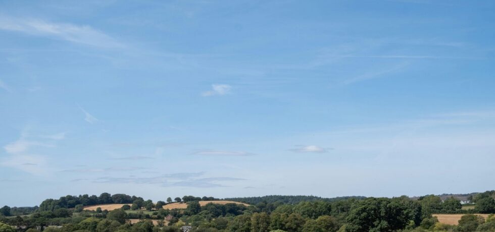 warm dry fields in august